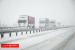 برف و باران در جاده های ۱۳ استان کشور